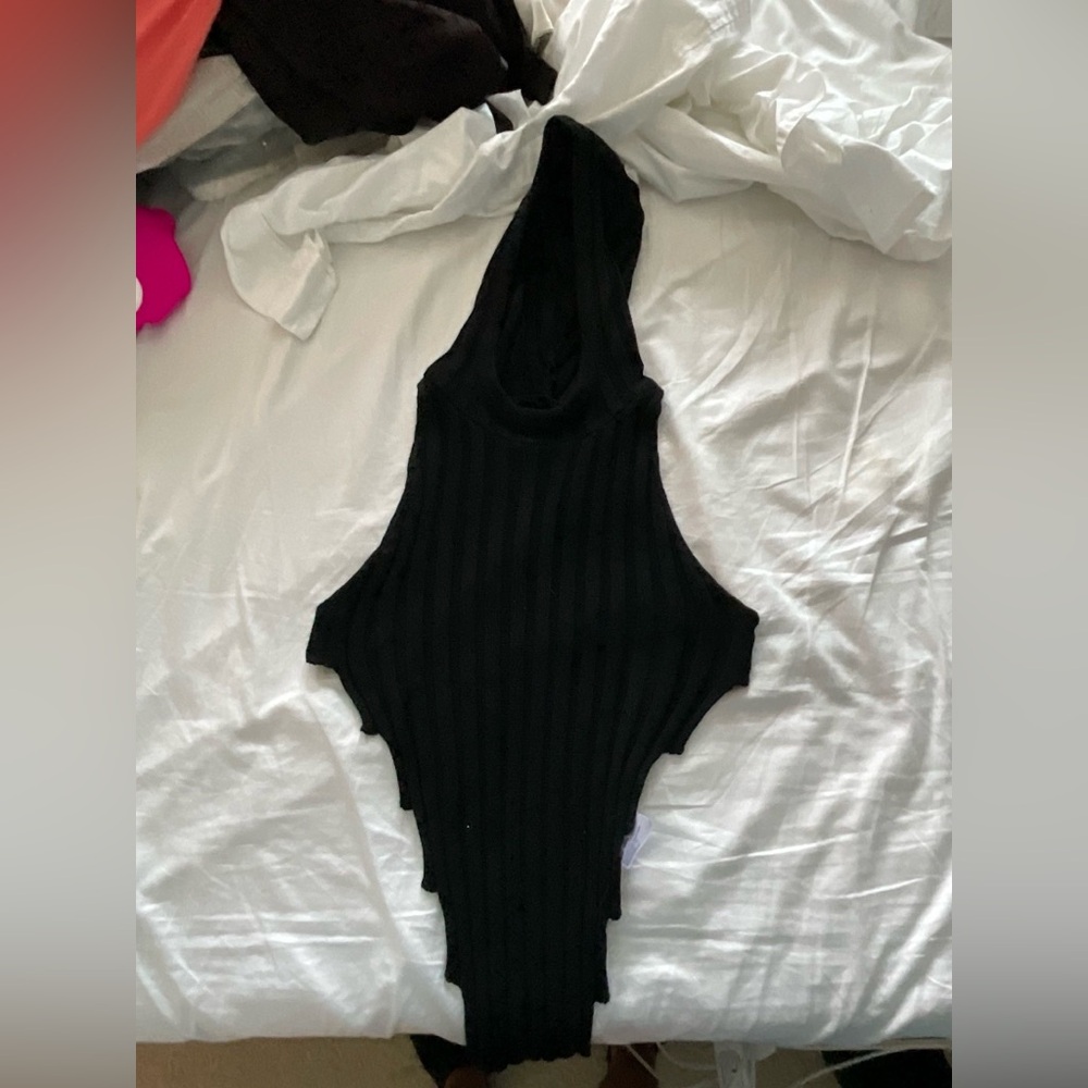 Black Hooded Tank Top